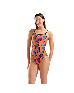 Women's Pineapples Swimsuit Tie Back