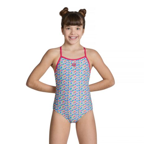 Girl's Starfish Lightdrop Back Swimsuit