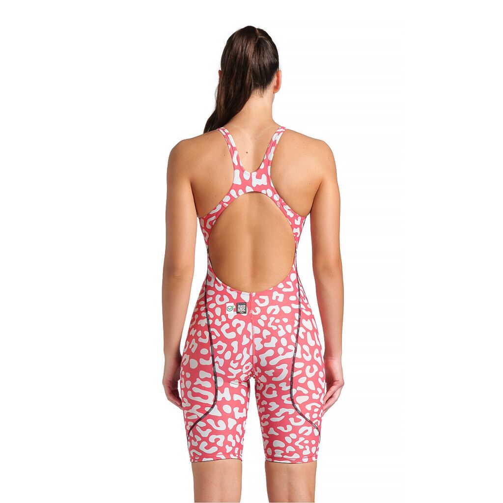 Women's Powerskin ST Next LE Full Body Short Legs Open Back Leopard
