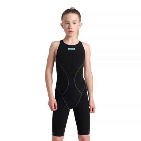 Girls Powerskin Impulso Junior Full Body Short Leg Open Back