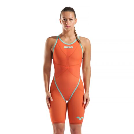 Women's Powerskin Carbon Glide Sunset Coral Limited Edition Open Back Racing Suit
